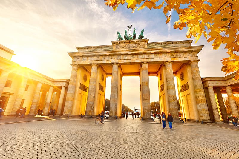 Berlin, Monuments, Monument, Sunny, Germany, , Brandenburg Gate, HD wallpaper