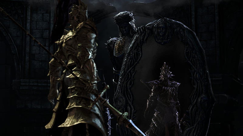 Ornstein / Old Dragonslayer reflected in Looking Glass Knight's mirror. This is one of my favourite of all. Dark souls, Dark souls , Dark souls 2, HD wallpaper