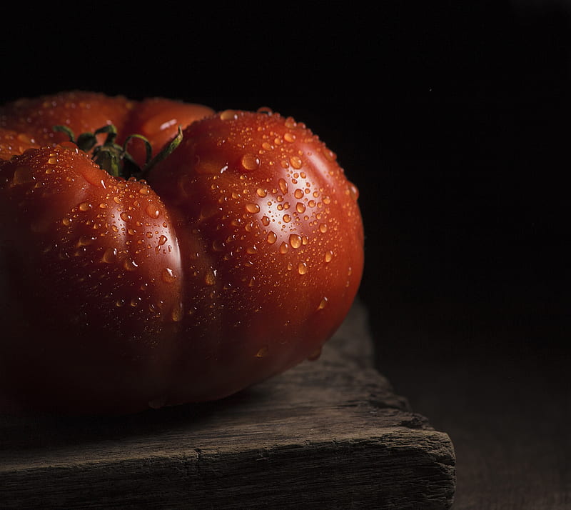 Red Tomato, Drops, Healthy, Still life, Delicious, HD wallpaper
