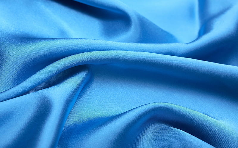 blue silk, blue fabric texture, silk, blue backgrounds, satin, fabric textures, blue satin, silk textures, HD wallpaper
