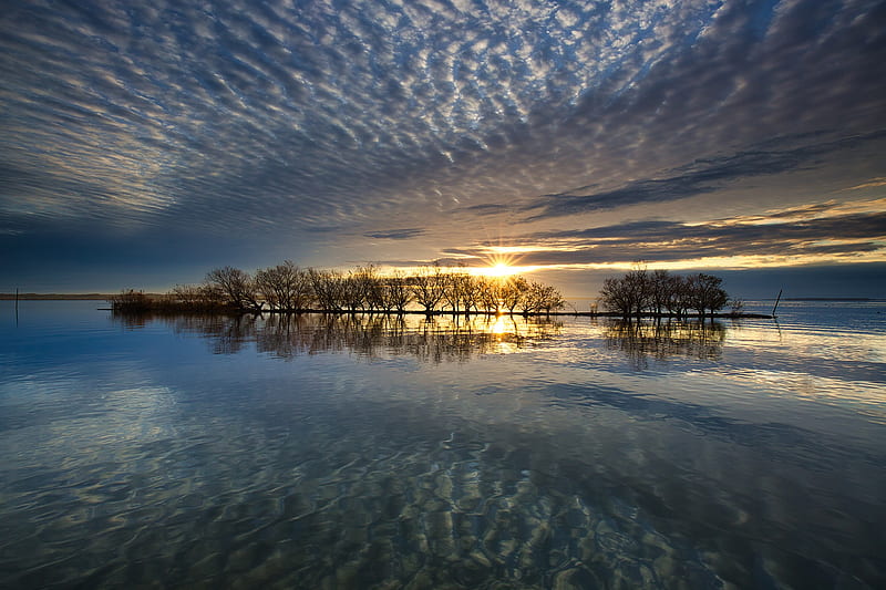 Lakes, Lake, Cloud, japan, Sky, Sun, Water, HD wallpaper