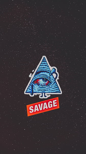 Savage, 420, all seeing eye, funny, illuminati, marijuana, stoner, supreme, HD phone wallpaper