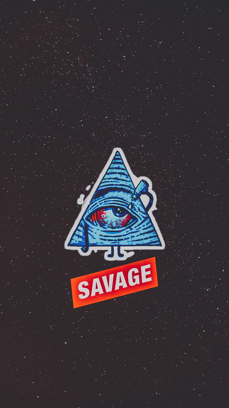 Savage, 420, all seeing eye, funny, illuminati, marijuana, stoner, supreme, HD phone wallpaper