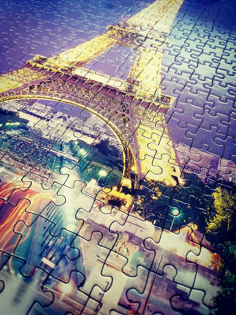 Paris, jigsaw, puzzle, HD phone wallpaper