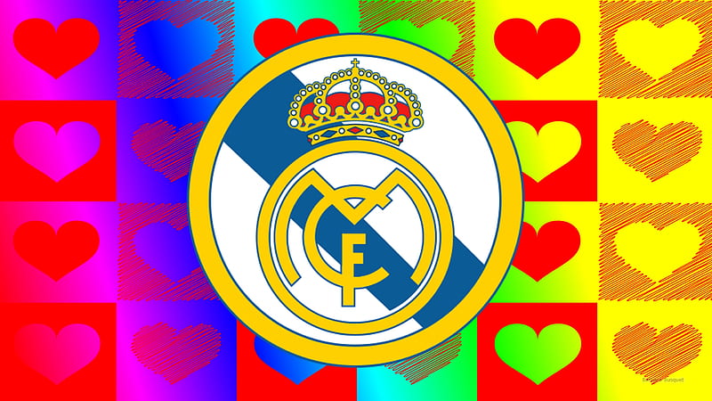 Real Madrid C.F., Hala Madrid, RealMadrid, Real Madrid CF, Football, Real Madrid, Soccer, Logo, Emblem, Madridista, RMA, HD wallpaper