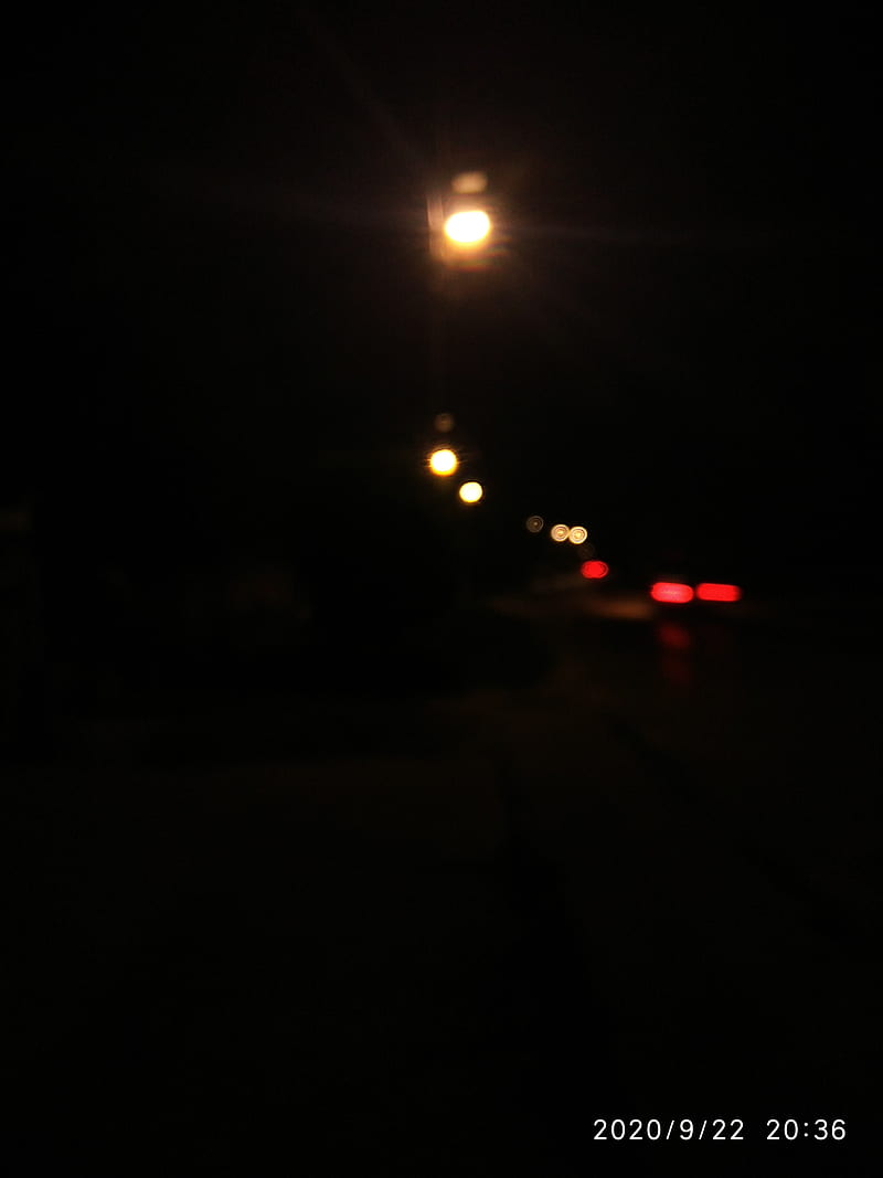 Night, black, carros, city, dark, light, lights, sad, HD phone ...