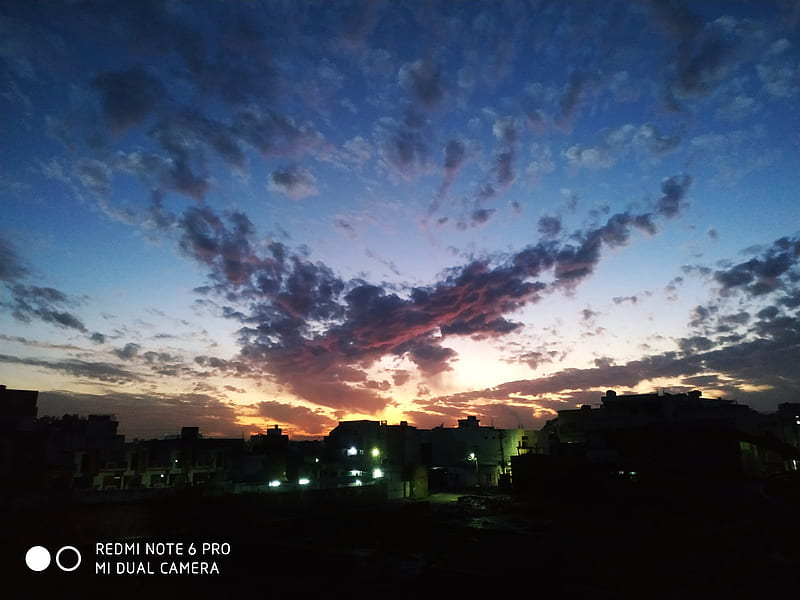 Beautiful evening, colorful, kota, rajasthan, sunsets, HD wallpaper