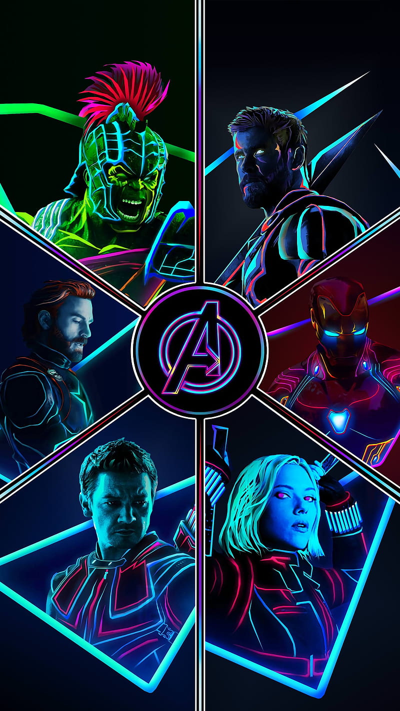Avengers black widow, captain america, hulk, infinity, iron man, marvel, thor, guerra, HD phone wallpaper
