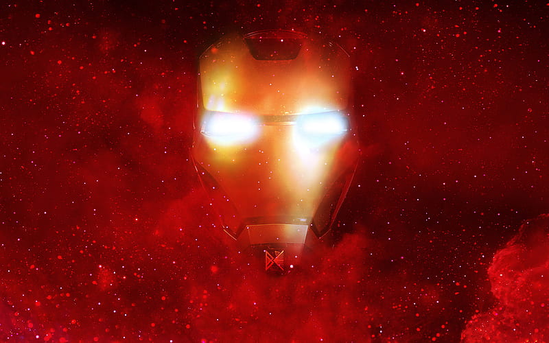 Iron Man, fan art, superheroes, galaxy, DC Comics, IronMan, HD wallpaper