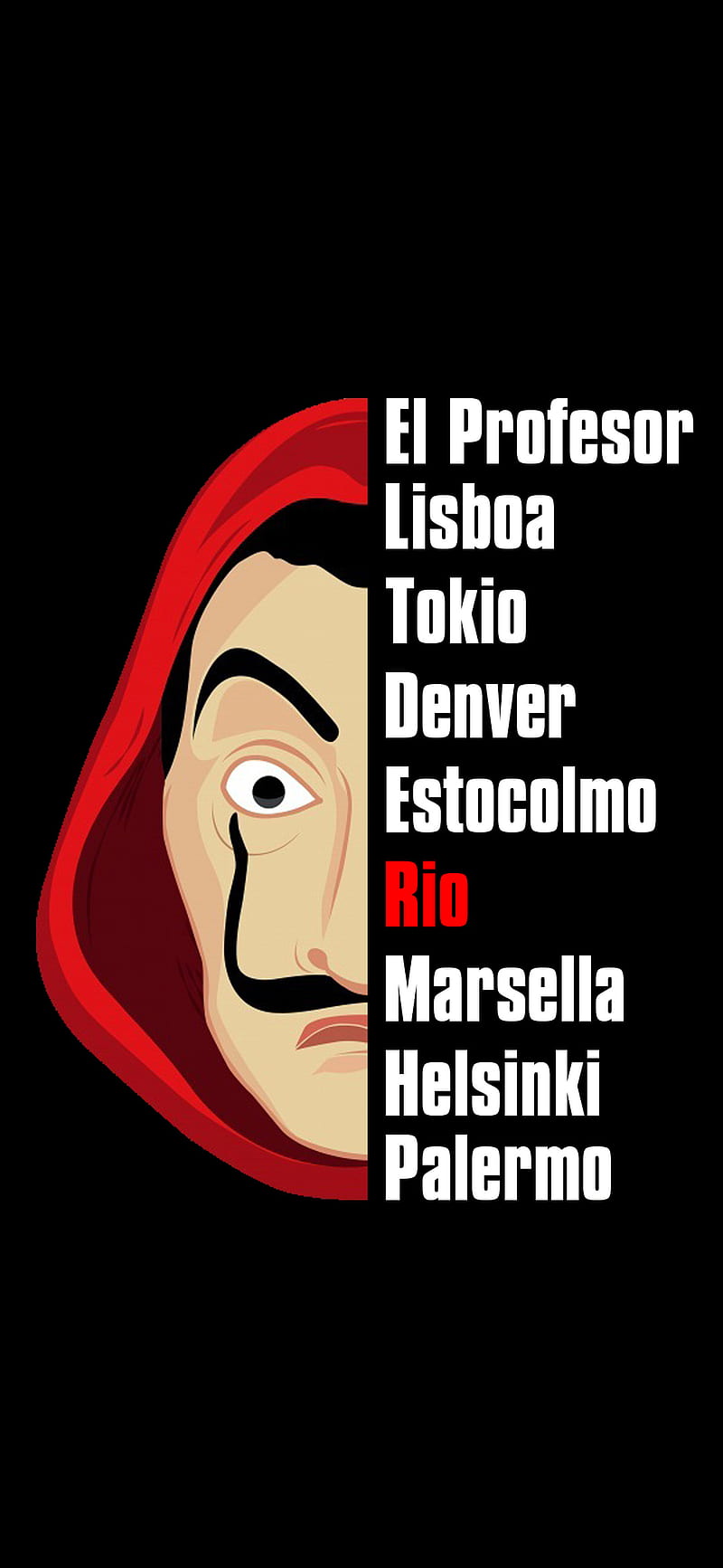 Rio, dali, denver, estocolmo, hacker, Money Heist, mmkings, netflix, profesor, tokyo, HD phone wallpaper