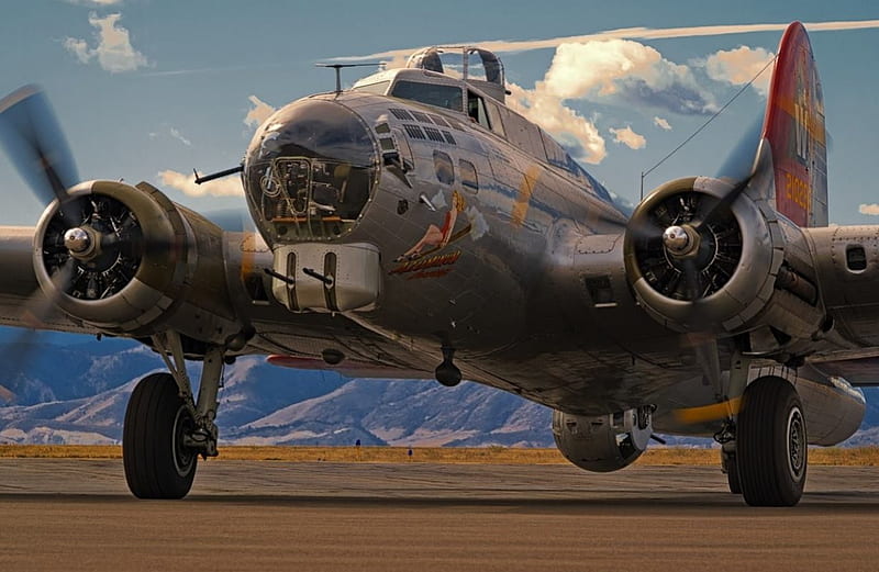 B-17 Aluminum Overcast, Flying Fortress, Warbird, Bomber, B-17, HD wallpaper