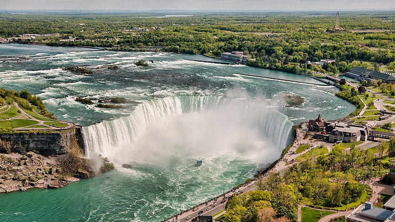 Niagara Falls, Horseshoe Falls, Waterfalls, Canada, HD wallpaper