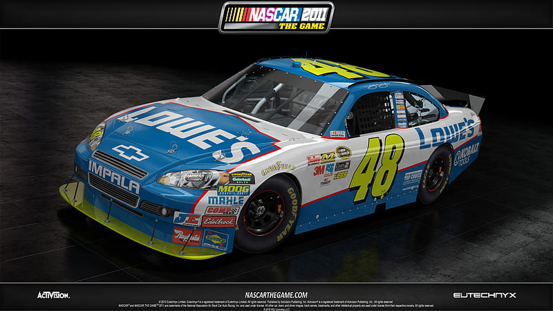 Jimmie Johnson - NASCAR 2011, racing, game, nascar, video, auto, jimmie, 2011, johnson, fast, HD wallpaper