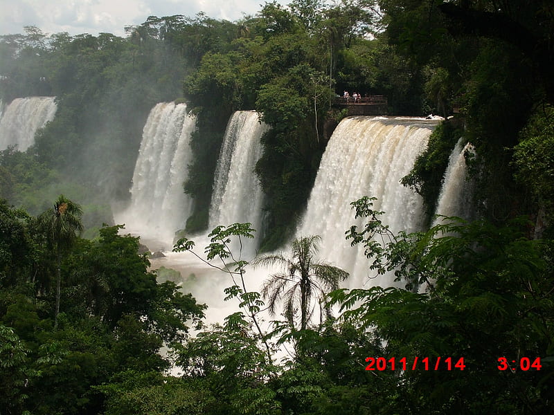 Iguazu Falls, south america, waterfalls, argentina, HD wallpaper