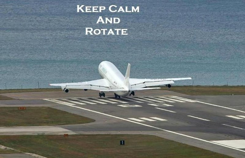 Keep Calm....., Panic, Calm, Runway End, Rotate, HD wallpaper
