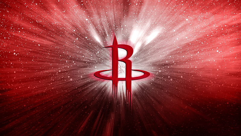 Houston Rockets, basketball, emblem, nba, HD wallpaper