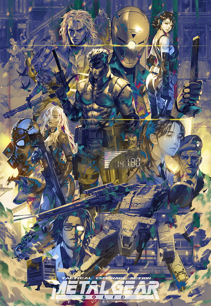 fantasy art, artwork, Metal Gear Solid , video game art, HD phone wallpaper
