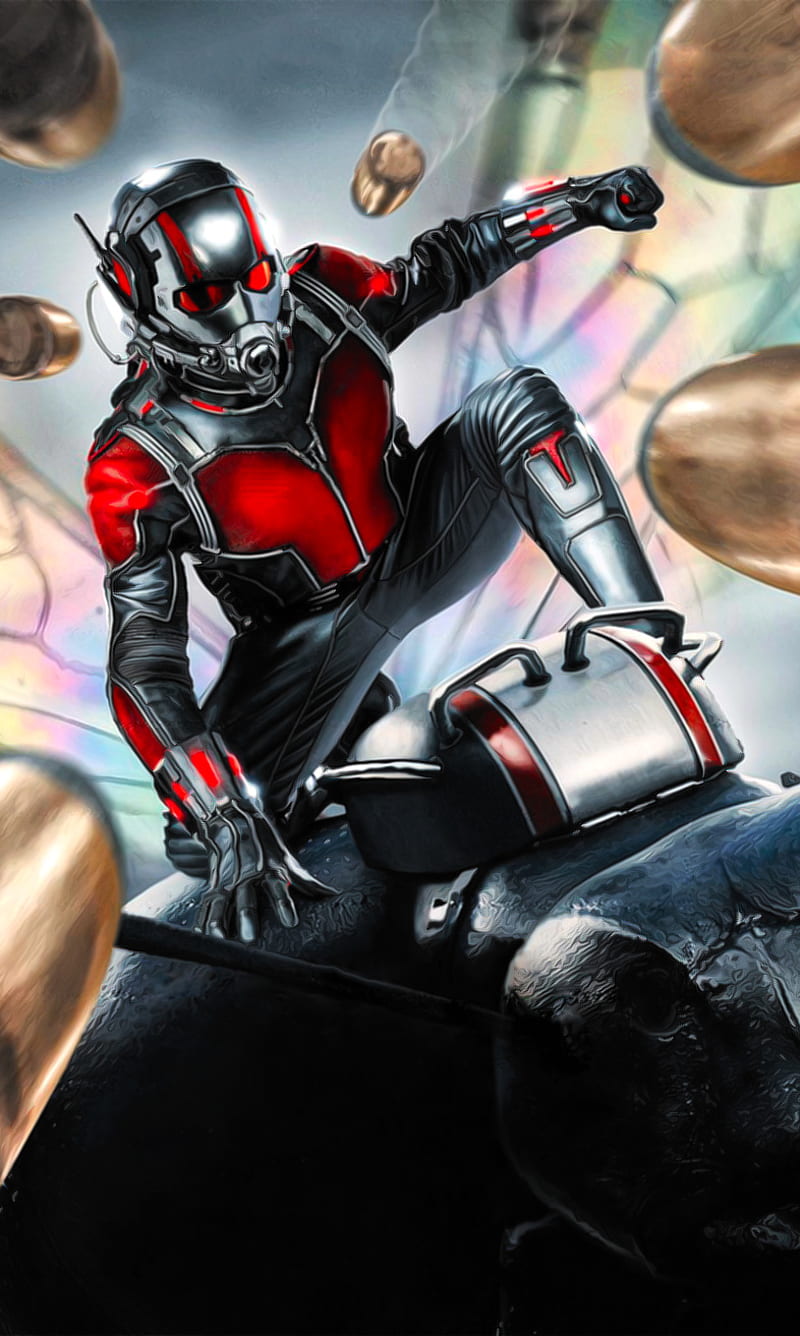 Ant-Man, art, avengers, bullet, fantasy, hero, marvel, small, guerra, HD  phone wallpaper | Peakpx