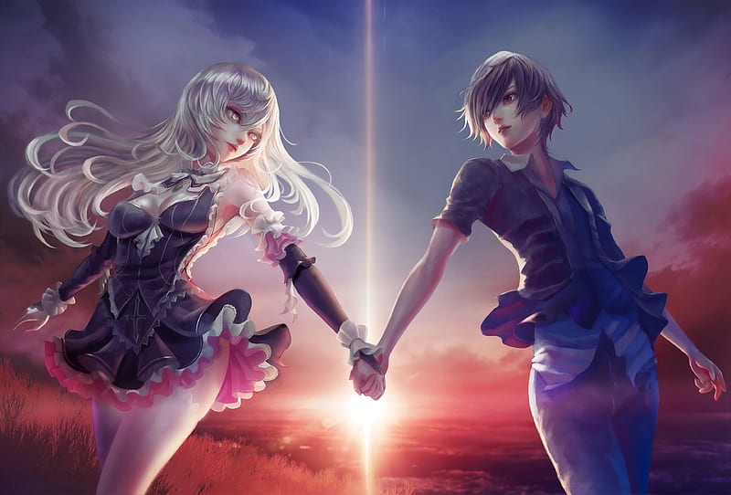 Holding Hands Romantic Anime Wallpapers  Top Free Holding Hands Romantic  Anime Backgrounds  WallpaperAccess
