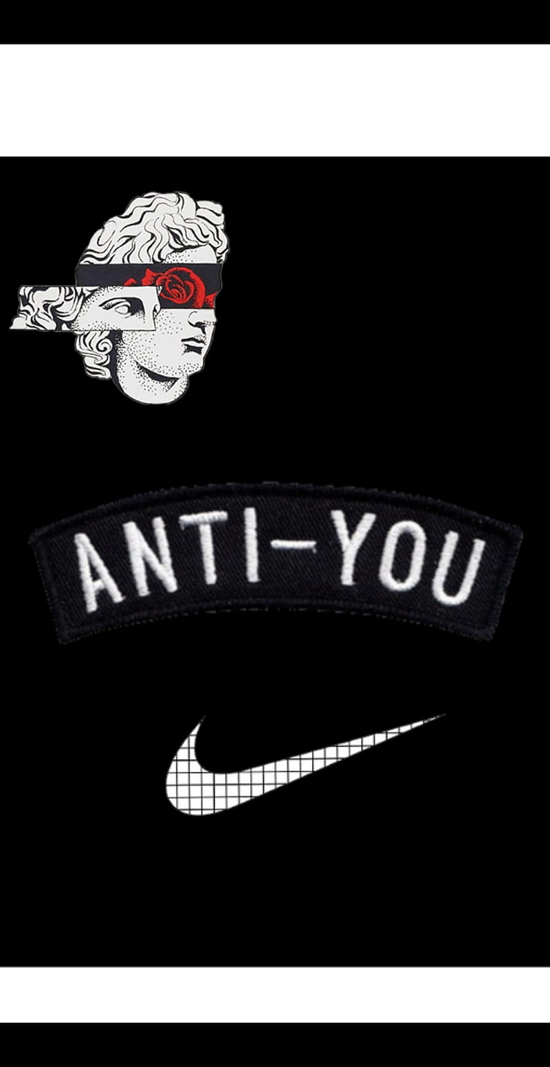 Nike aesthetic, aesthetic, black, logo, nike, white, HD phone wallpaper