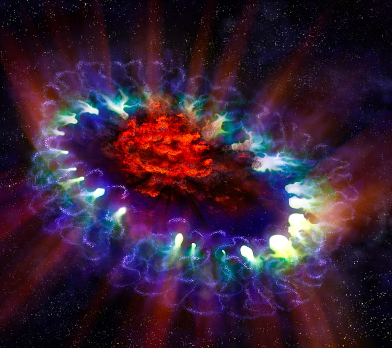 Supernova, explosion, space, star, HD wallpaper