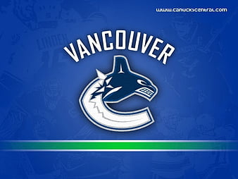 Download Vancouver Canucks White Flame Logo Wallpaper