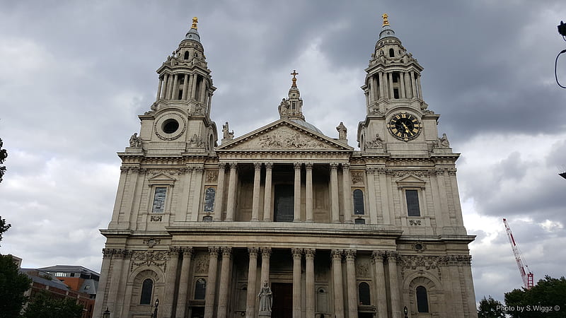St. Paul Cathedral, London UK, London, Saint, Clouds, Church, UK, Paul, Cathedral, England, HD wallpaper