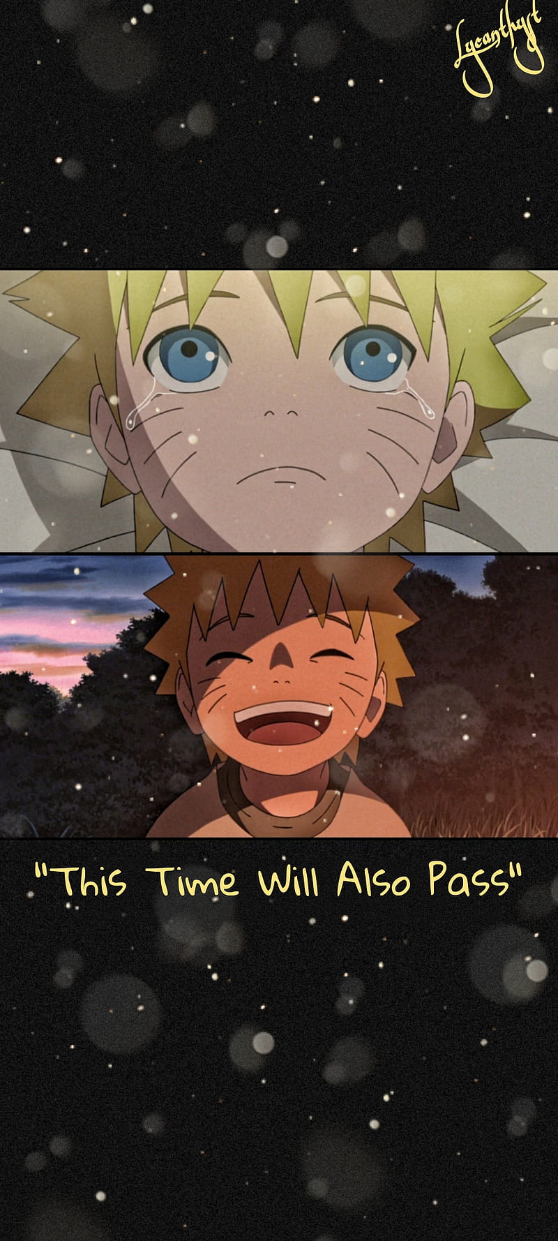 Kid Naruto Smile, this time will also pass, sorrow, cute, uzumaki, HD phone wallpaper