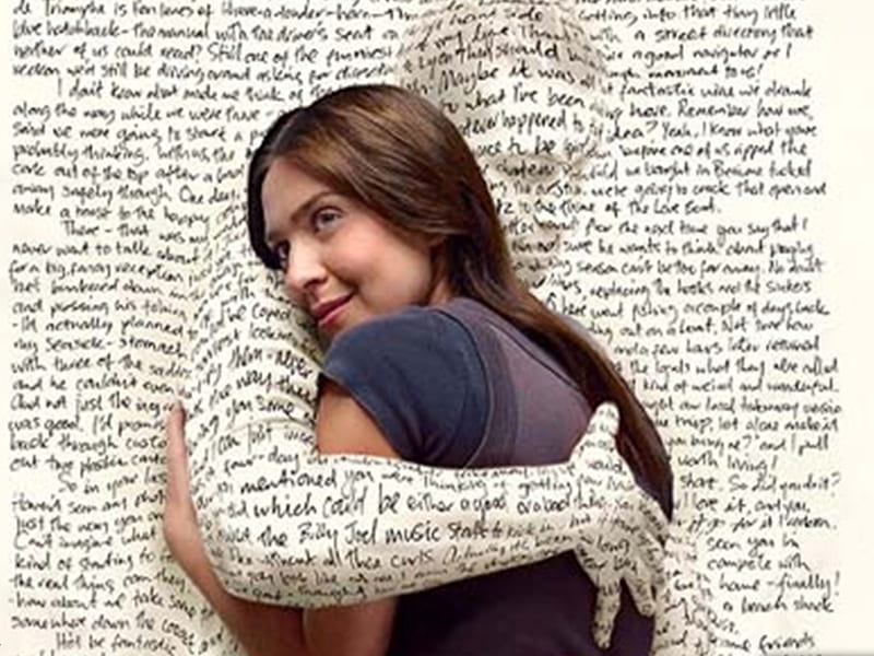 Touched By Words, female, hugging, touching, books, book, words, read, abstract, woman, caring, graphy, girl, hop, HD wallpaper
