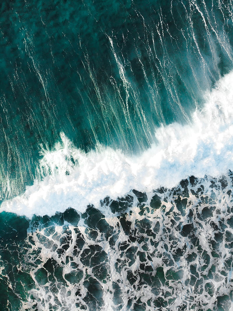 waves, water, foam, surf, HD phone wallpaper
