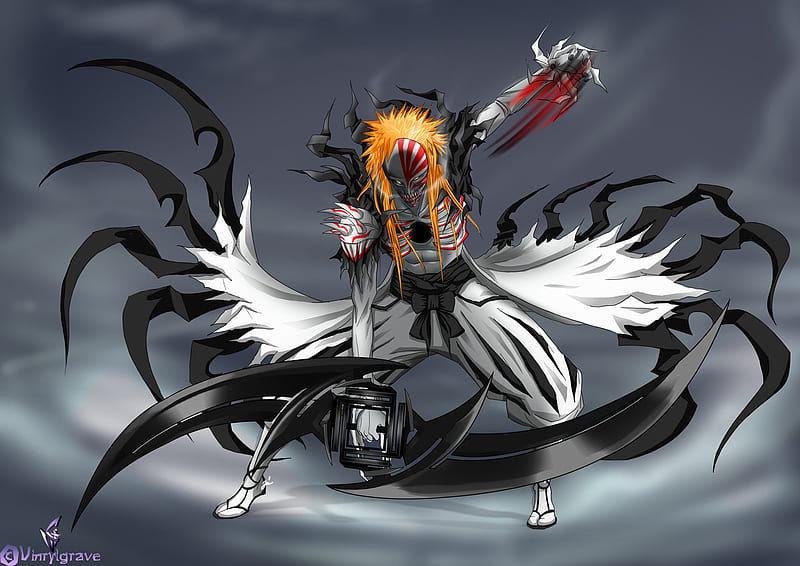 Vasto Lorde, Kurosaki Ichigo, Bleach, anime vectors, anime, horns -  wallpaper #117728 (4156x2342px) on