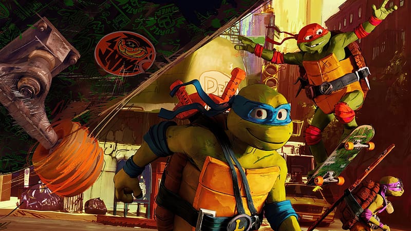 Michelangelo Teenage Mutant Ninja Turtles: Mutant Mayhem 4K