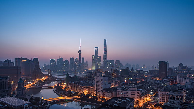 Shangai Cityscape , shangai, cityscape, world, HD wallpaper