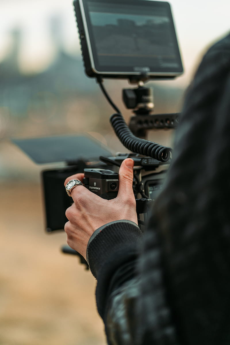 person holding black camera during daytime, HD phone wallpaper