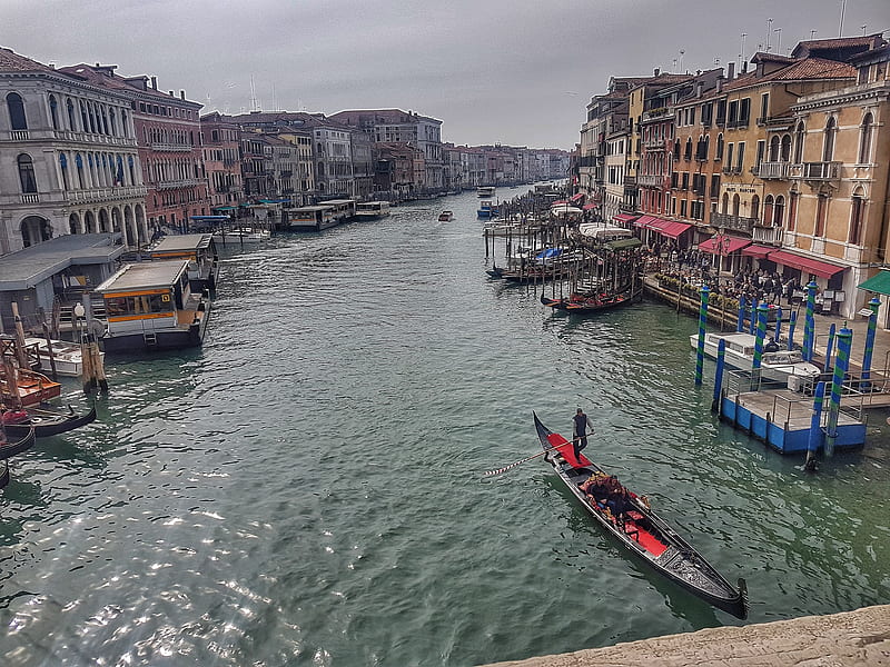 Venice, gondola, venezia, HD wallpaper