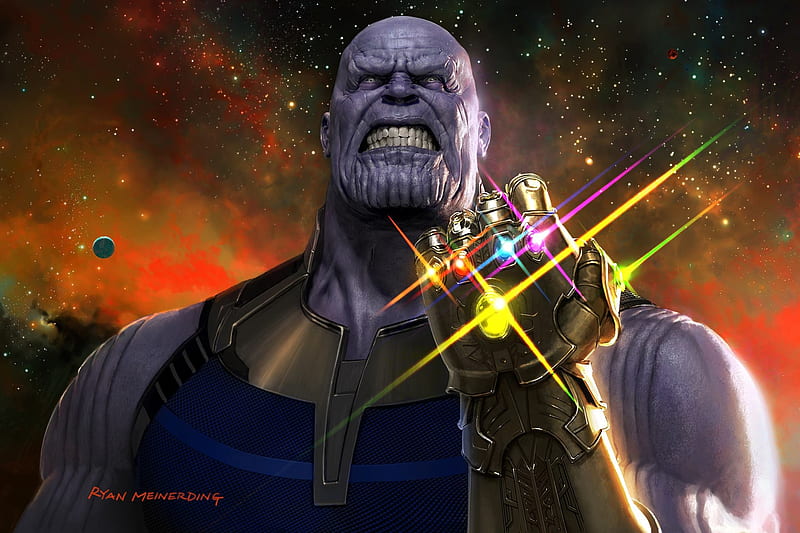 Thanos Avengers Infinity War, thanos, avengers-infinity-war, 2018-movies, movies, infinity-war, artwork, artstation, HD wallpaper