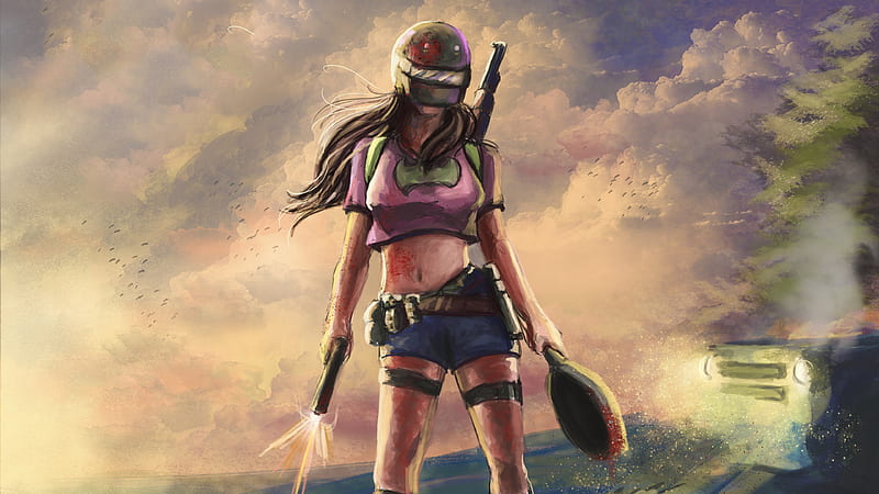 Playerunknown's Battlegrounds Woman Warrior Art, HD wallpaper