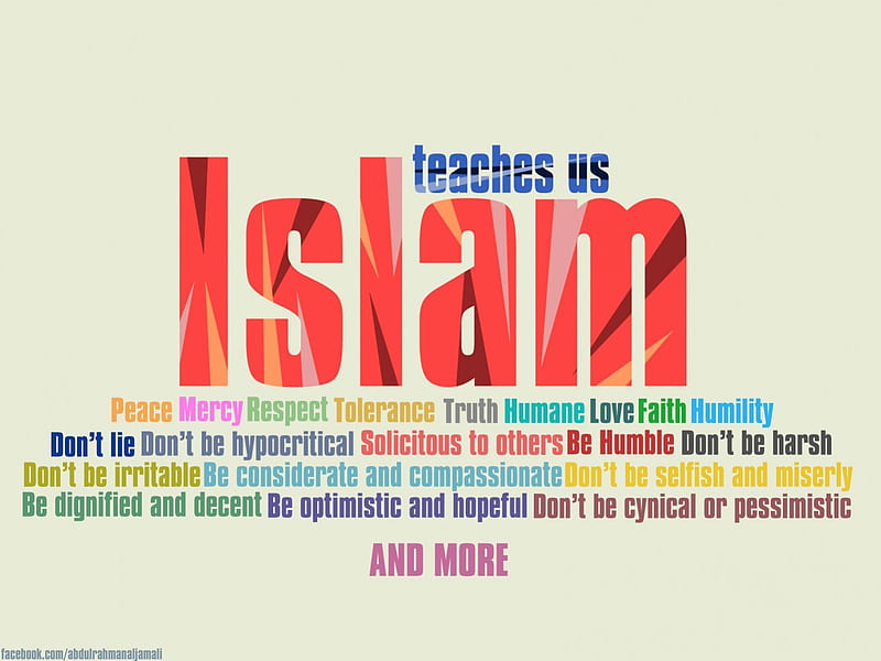 Islamic , muslim, islam teaches us, background, , allah, Islam, HD wallpaper