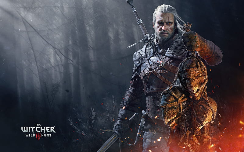Witcher 3 . O mago, The witcher 3, Caça selvagem, The Witcher 3 Logo, HD wallpaper