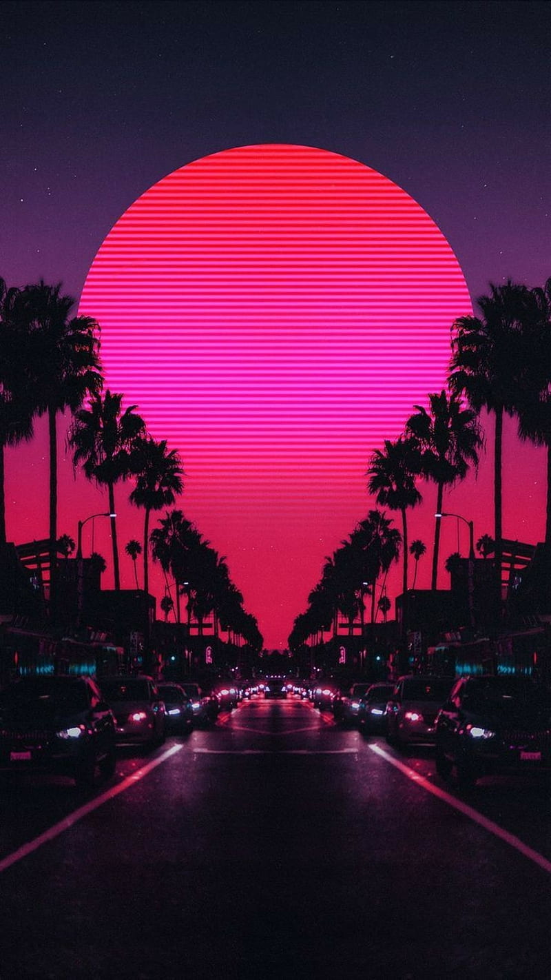Aesthetic sunset, city, pink, sunsets, HD phone wallpaper | Peakpx