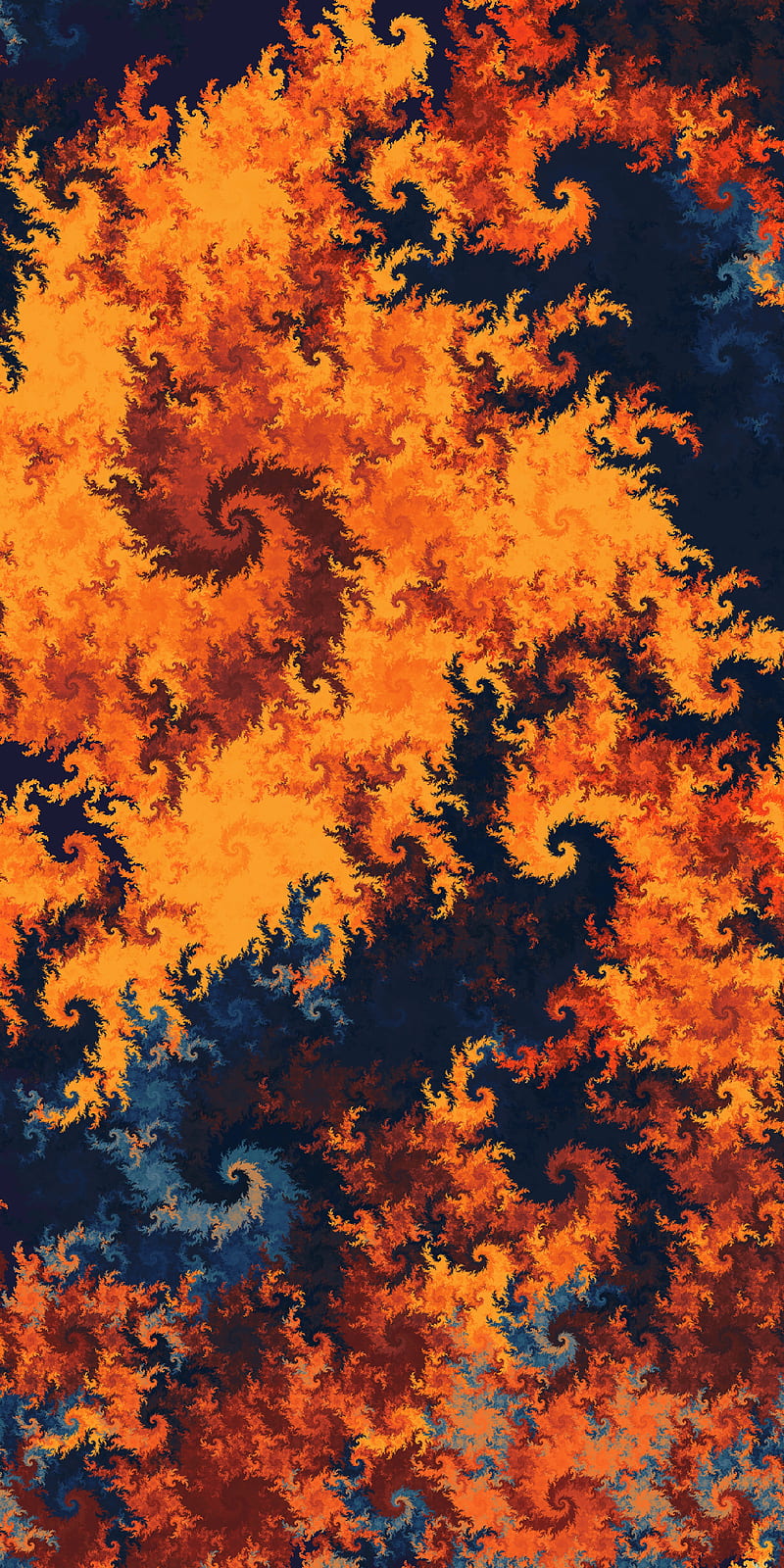 patterns, fractal twisted, multicolored, HD phone wallpaper
