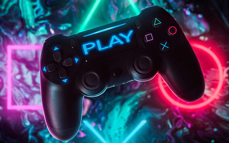 Sony Playstation Joystick, macro, bokeh, modern devices, game console,  Playstation, HD wallpaper | Peakpx