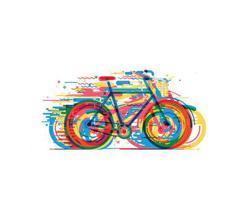 Bicycle, colourful, cycle, HD wallpaper