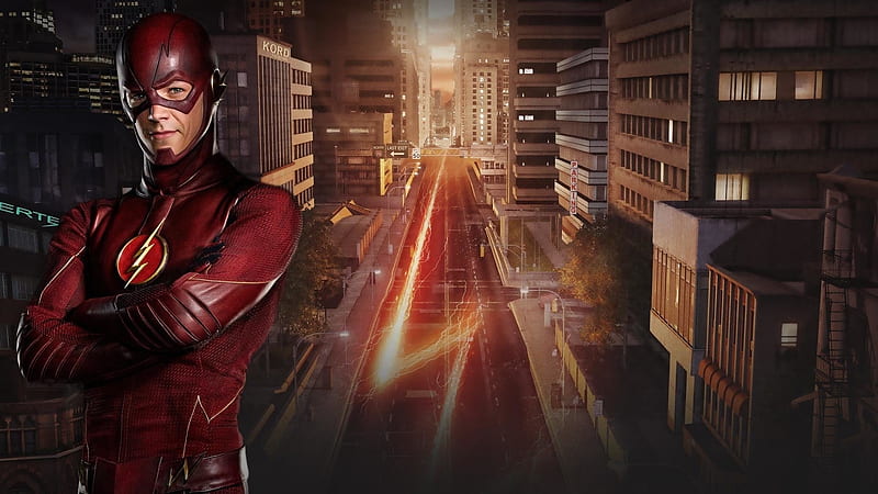 Grant Gustin as Flash, HD wallpaper