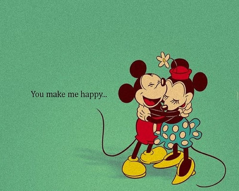 Mickey and Minnie, disney, HD wallpaper