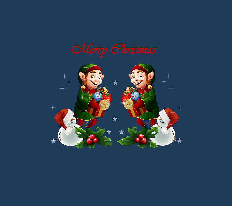 Christmas 9, elf, holiday, snowman, HD wallpaper