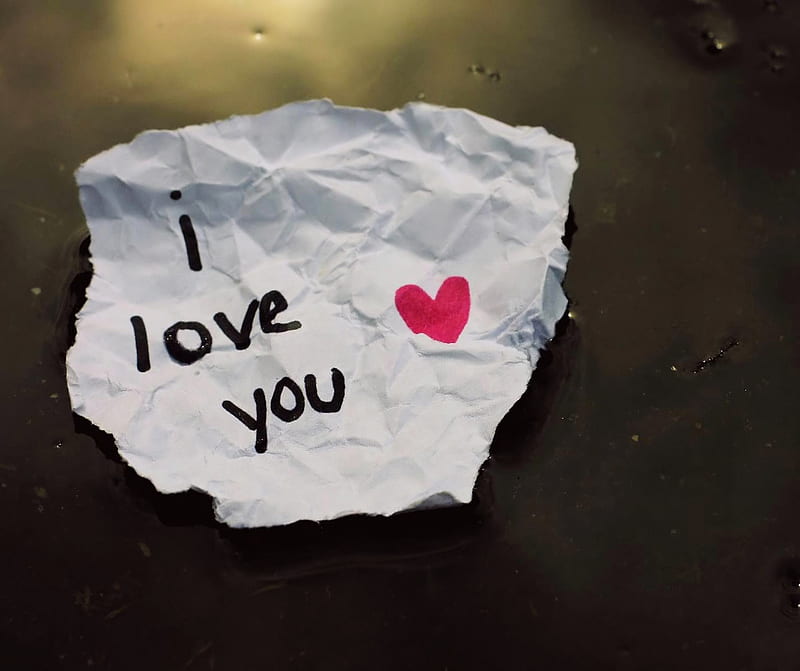 Love you, heart, i love you, love u, note, text, HD wallpaper