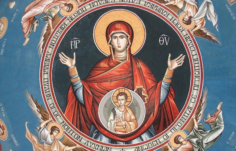 Mother of God, Baby, Virgin, Mary, Jesus, HD wallpaper