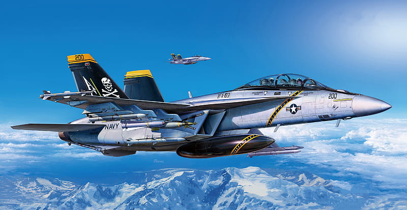 Jet Fighters, Boeing F/A-18E/F Super Hornet, Jet Fighter , Warplane, HD wallpaper