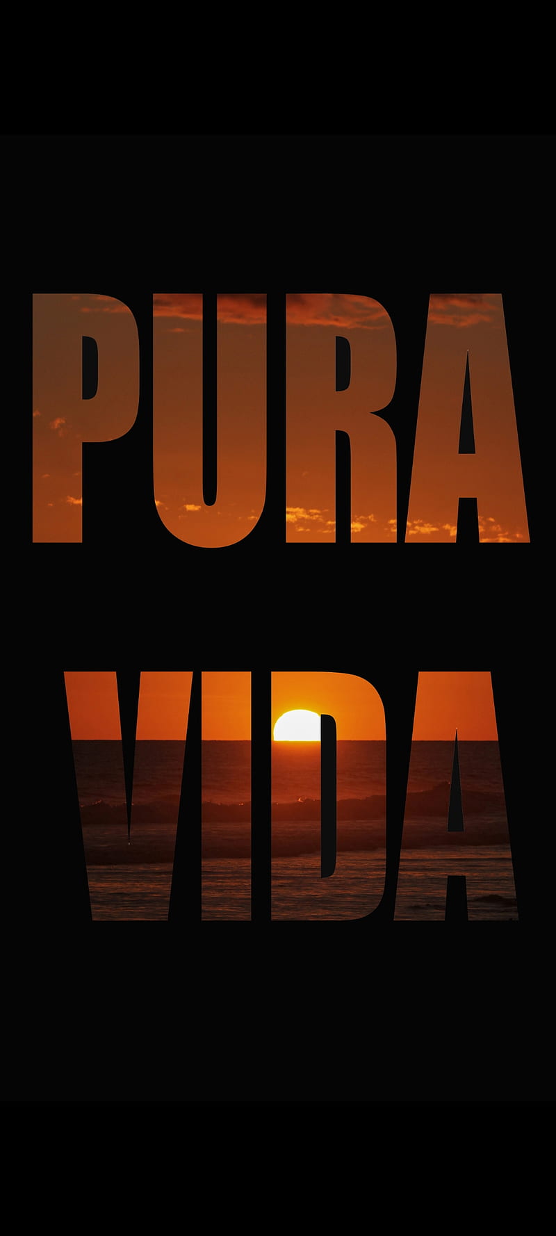 pura vida, sunset, HD phone wallpaper
